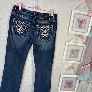 y2k miss me embroidered jeans